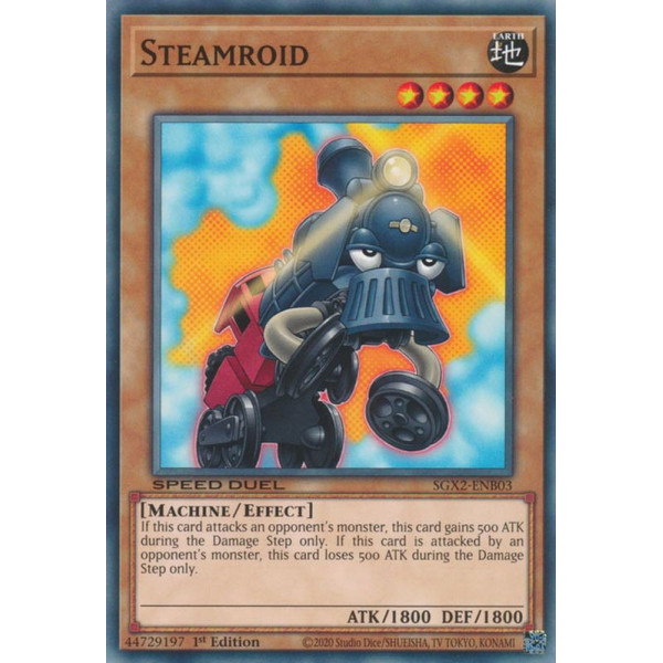 Yu-Gi-Oh TCG SGX2-ENB03 C Steamroid Speed Duel GX: Midterm Paradox