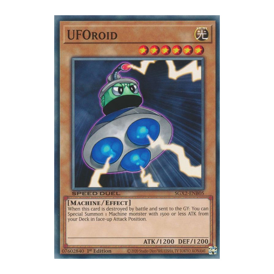 Yu-Gi-Oh TCG SGX2-ENB05 C UFOroid Speed Duel GX: Midterm Paradox