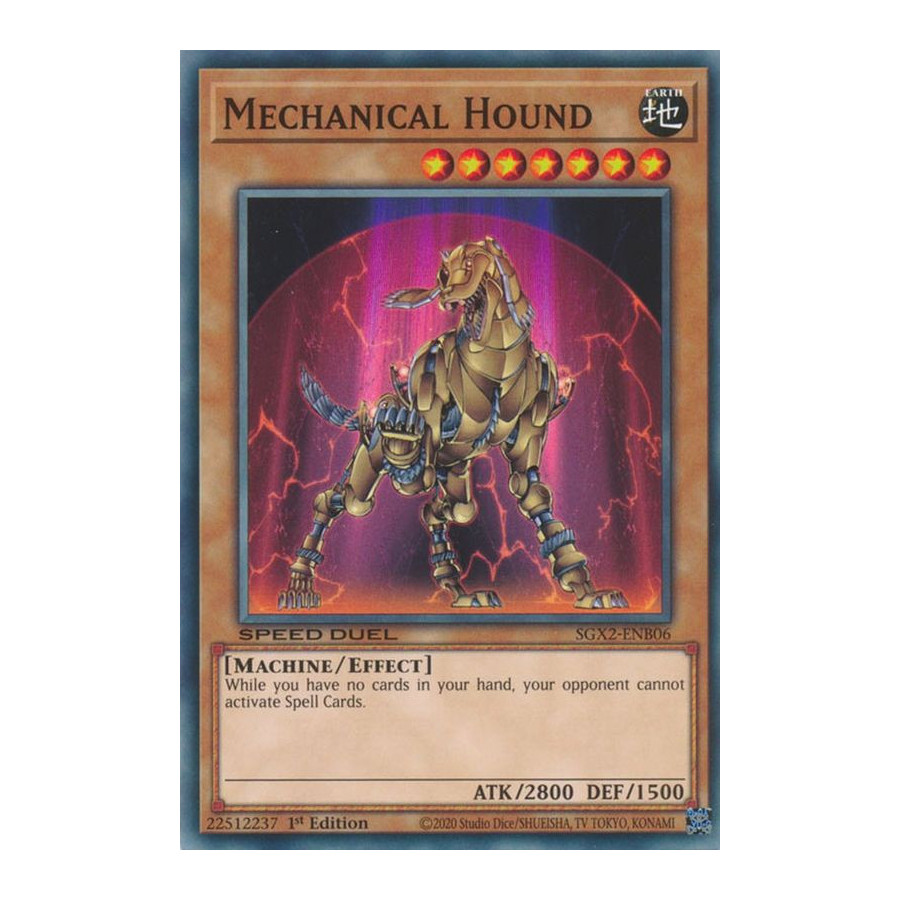 Yu-Gi-Oh TCG SGX2-ENB06 C Mechanical Hound Speed Duel GX: Midterm Paradox