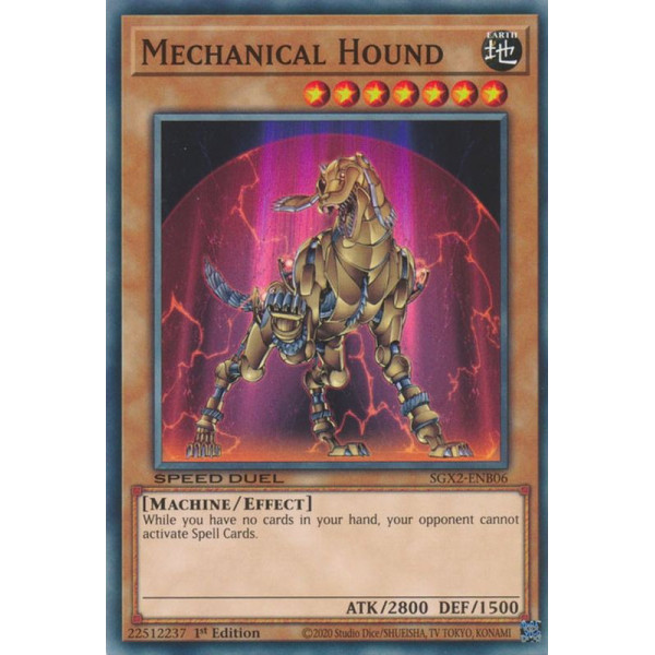 Yu-Gi-Oh TCG SGX2-ENB06 C Mechanical Hound Speed Duel GX: Midterm Paradox