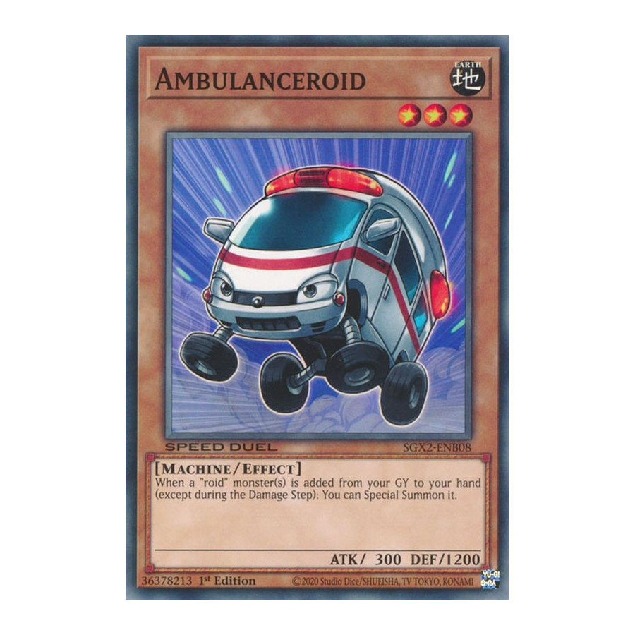 Yu-Gi-Oh TCG SGX2-ENB08 C Ambulanceroid Speed Duel GX: Midterm Paradox