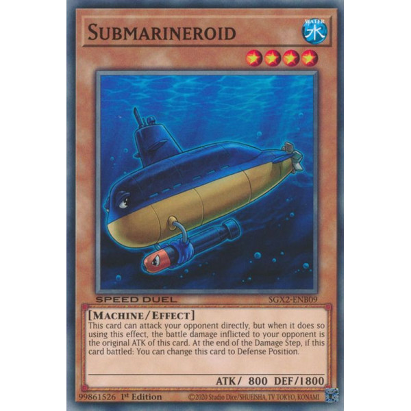 Yu-Gi-Oh TCG SGX2-ENB09 C Submarineroid Speed Duel GX: Midterm Paradox