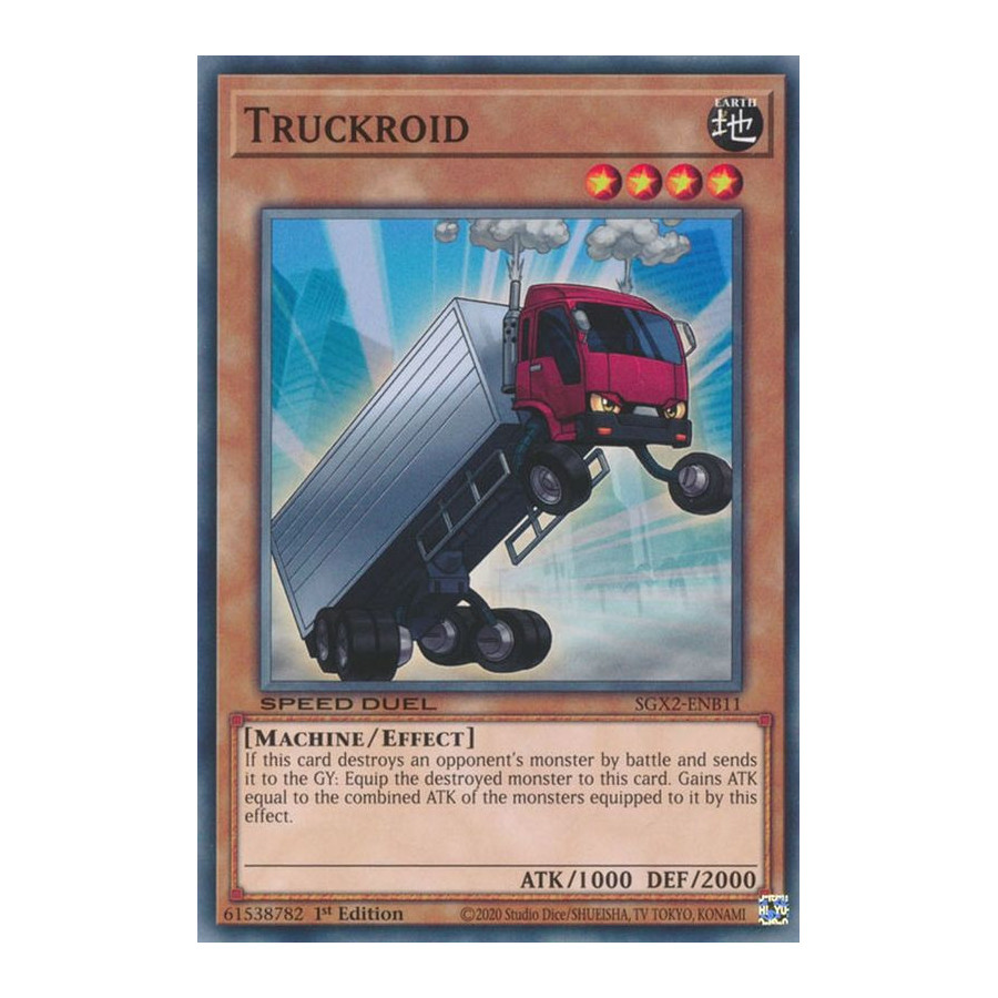 Yu-Gi-Oh TCG SGX2-ENB11 C Truckroid Speed Duel GX: Midterm Paradox