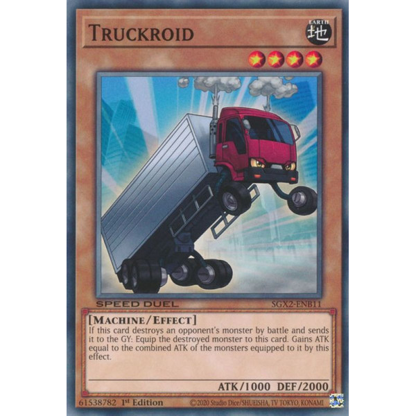 Yu-Gi-Oh TCG SGX2-ENB11 C Truckroid Speed Duel GX: Midterm Paradox