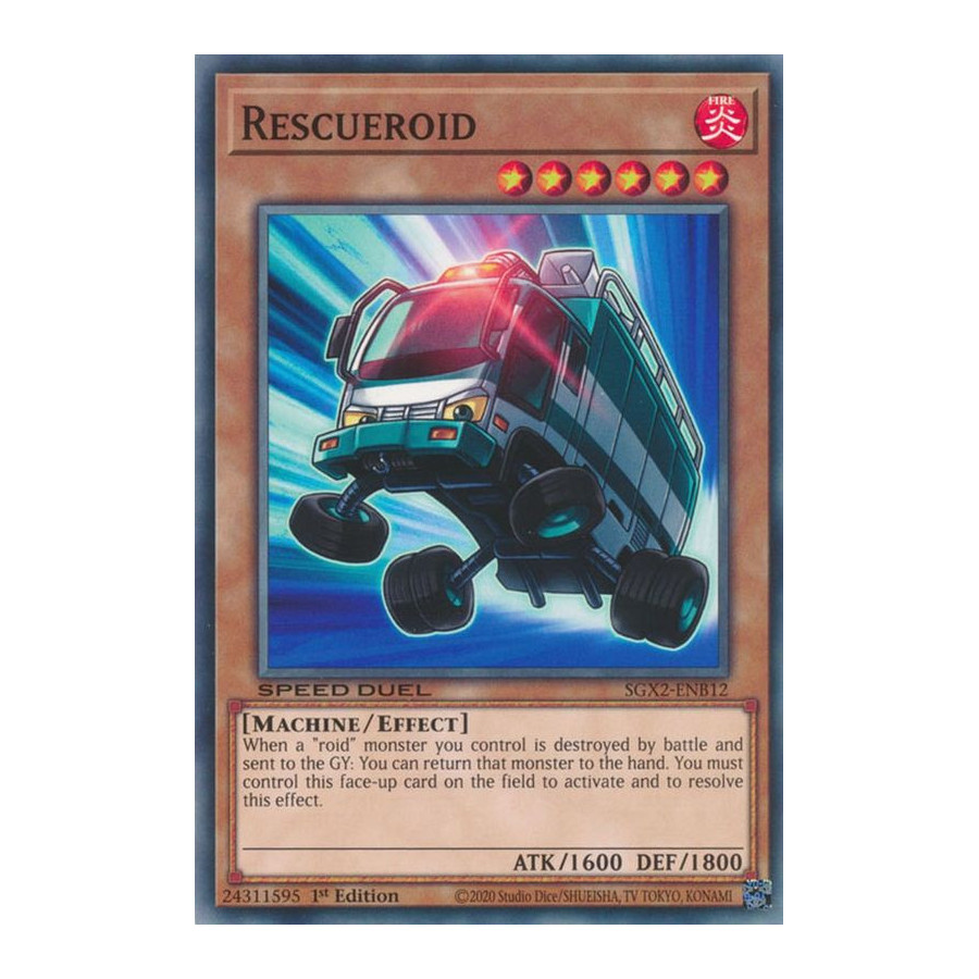 Yu-Gi-Oh TCG SGX2-ENB12 C Rescueroid Speed Duel GX: Midterm Paradox
