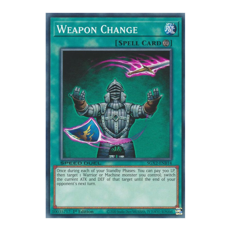 Yu-Gi-Oh TCG SGX2-ENB14 C Weapon Change Speed Duel GX: Midterm Paradox