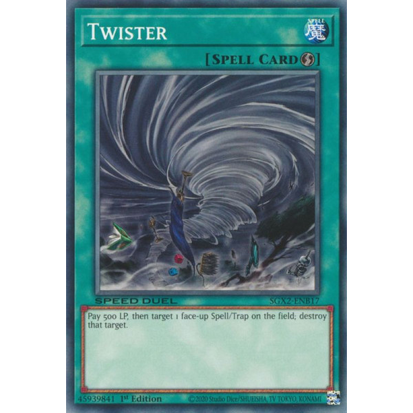 Yu-Gi-Oh TCG SGX2-ENB17 C Twister Speed Duel GX: Midterm Paradox