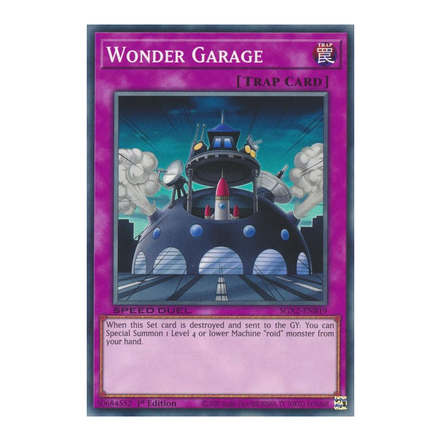 Yu-Gi-Oh TCG SGX2-ENB19 C Wonder Garage Speed Duel GX: Midterm Paradox
