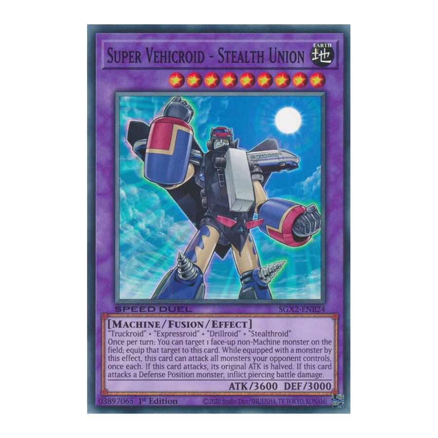 Yu-Gi-Oh TCG SGX2-ENB24 C Super Vehicroid - Stealth Union Speed Duel GX: Midterm Paradox