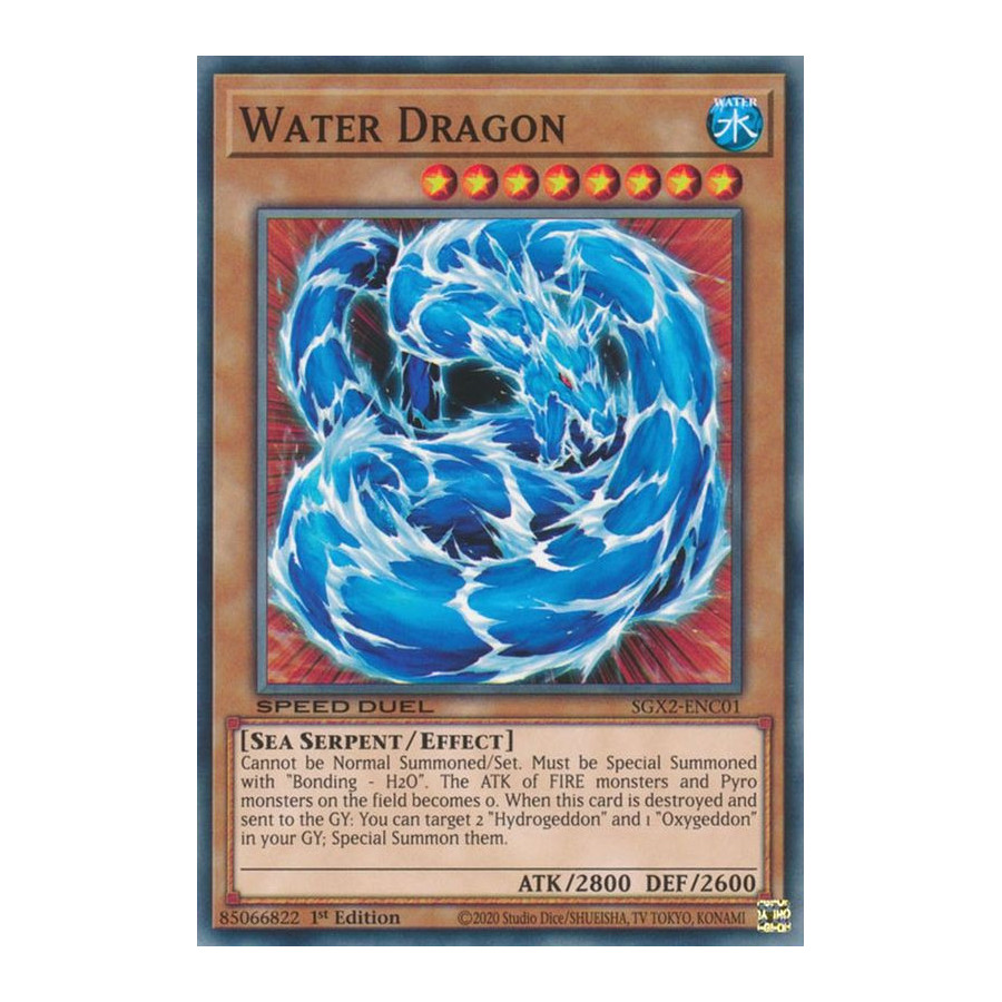 Yu-Gi-Oh TCG SGX2-ENC01 C Water Dragon Speed Duel GX: Midterm Paradox