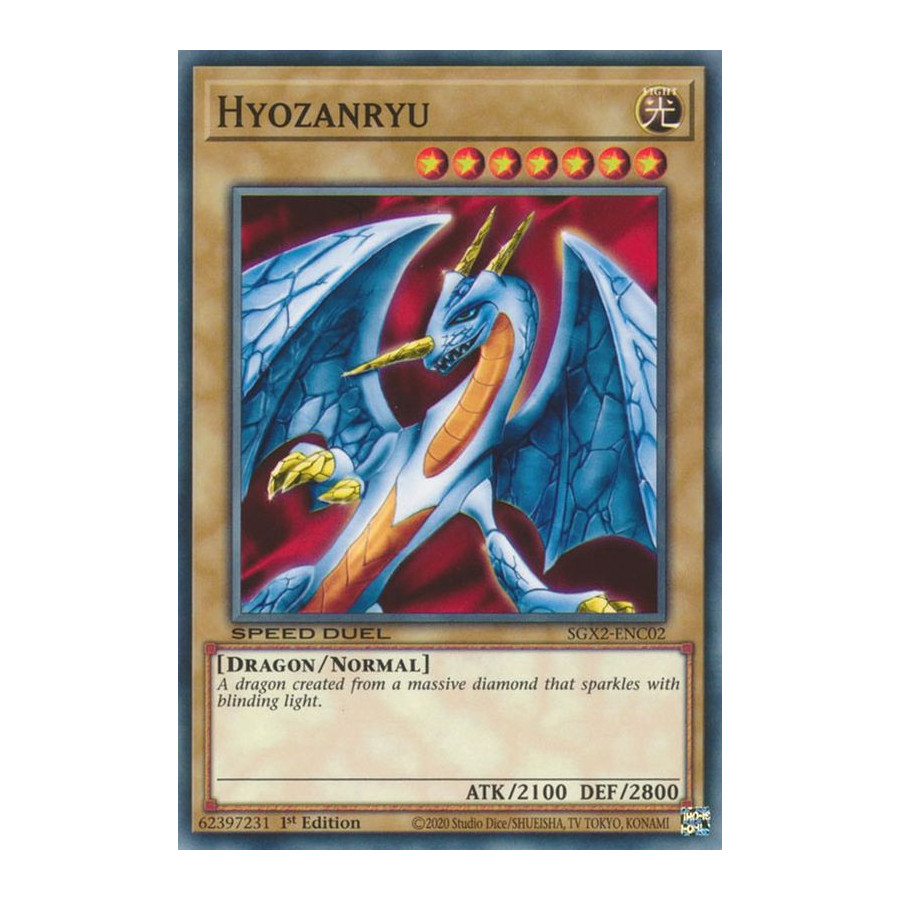 Yu-Gi-Oh TCG SGX2-ENC02 C Hyozanryu Speed Duel GX: Midterm Paradox