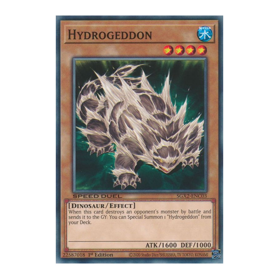 Yu-Gi-Oh TCG SGX2-ENC03 C Hydrogeddon Speed Duel GX: Midterm Paradox