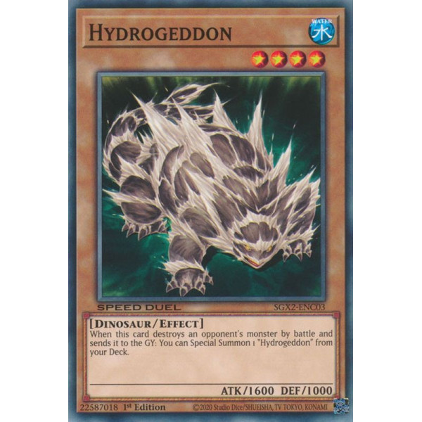 Yu-Gi-Oh TCG SGX2-ENC03 C Hydrogeddon Speed Duel GX: Midterm Paradox