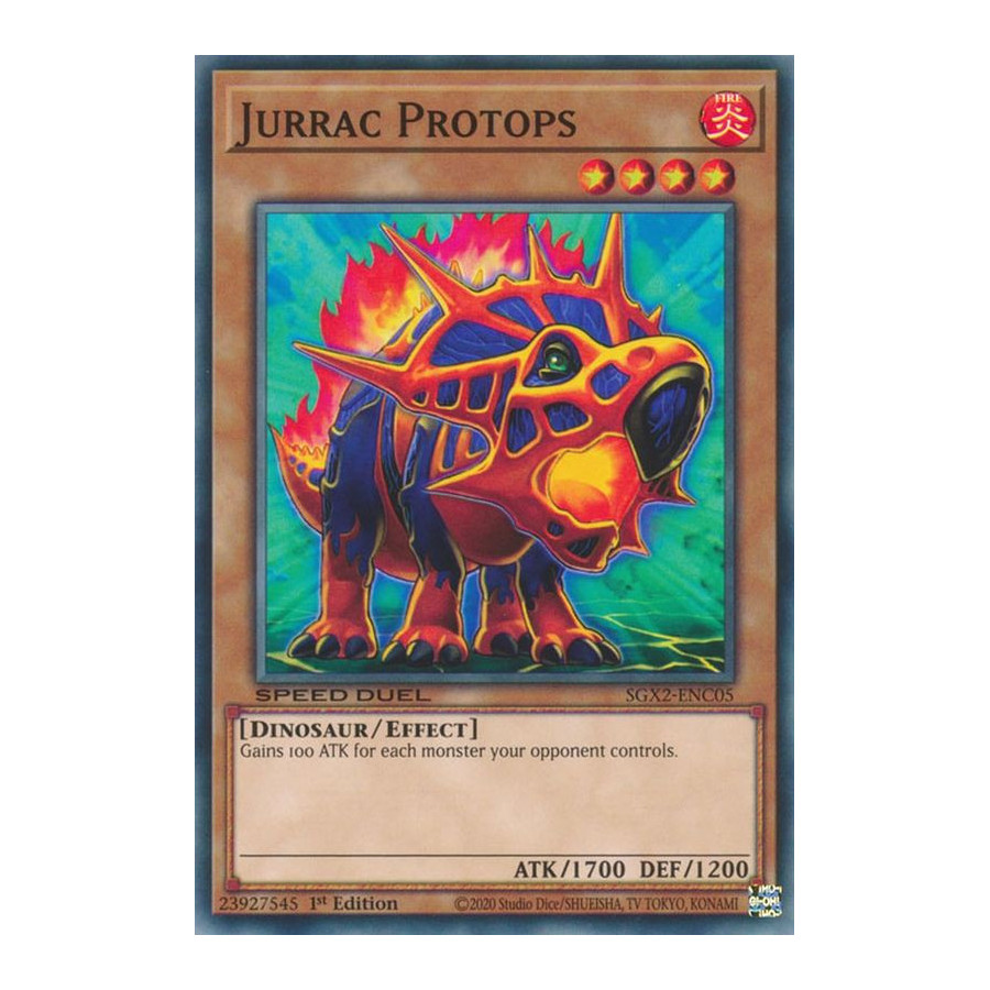 Yu-Gi-Oh TCG SGX2-ENC05 C Jurrac Protops Speed Duel GX: Midterm Paradox