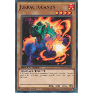 Yu-Gi-Oh TCG SGX2-ENC06 C Jurrac Iguanon Speed Duel GX: Midterm Paradox