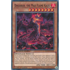 Yu-Gi-Oh TCG SGX2-ENC08 C Dogoran, the Mad Flame Kaiju Speed Duel GX: Midterm Paradox