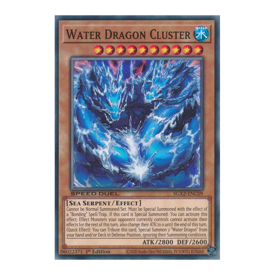 Yu-Gi-Oh TCG SGX2-ENC09 C Water Dragon Cluster Speed Duel GX: Midterm Paradox