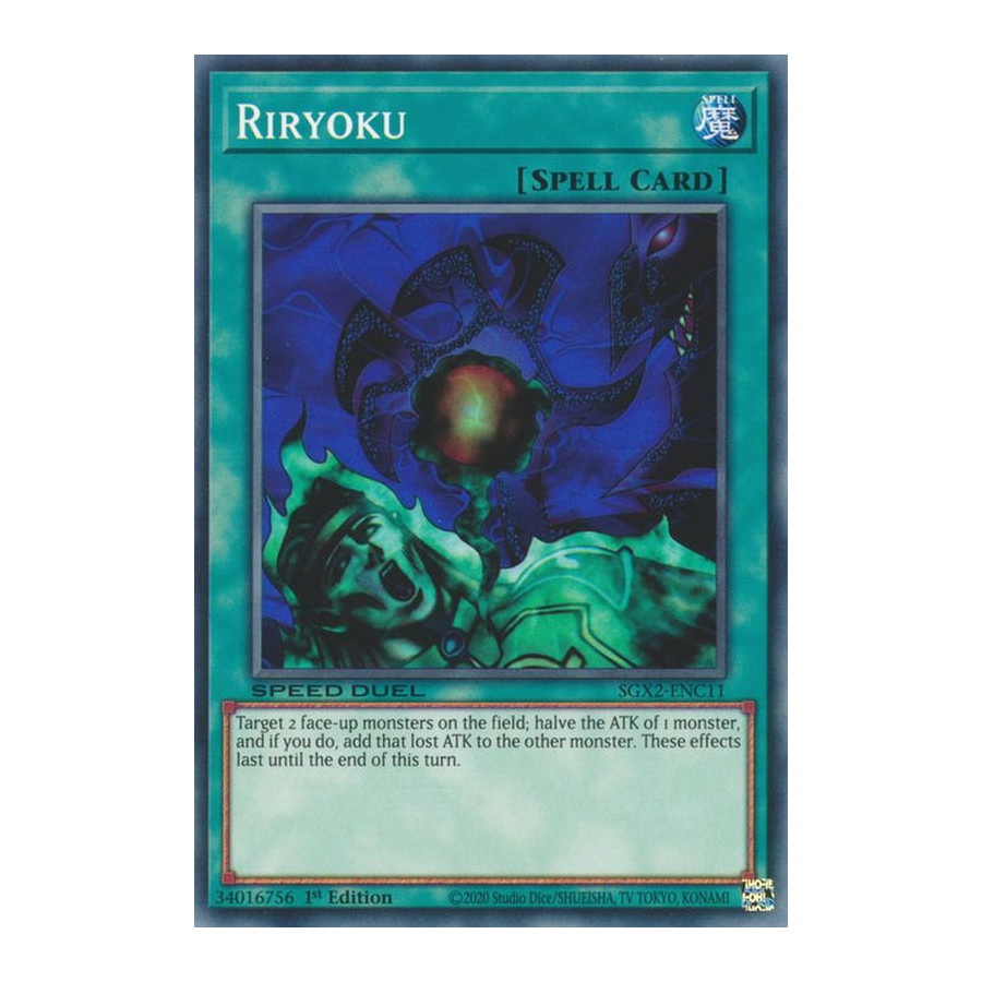 Yu-Gi-Oh TCG SGX2-ENC11 C Riryoku Speed Duel GX: Midterm Paradox