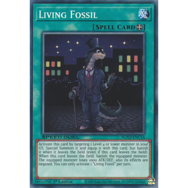 Yu-Gi-Oh TCG SGX2-ENC16 C Living Fossil Speed Duel GX: Midterm Paradox