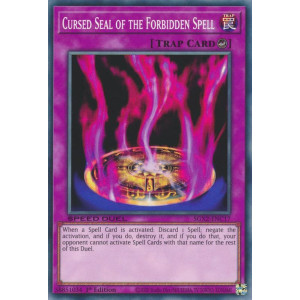 Yu-Gi-Oh TCG SGX2-ENC17 C Cursed Seal of the Forbidden Spell Speed Duel GX: Midterm Paradox