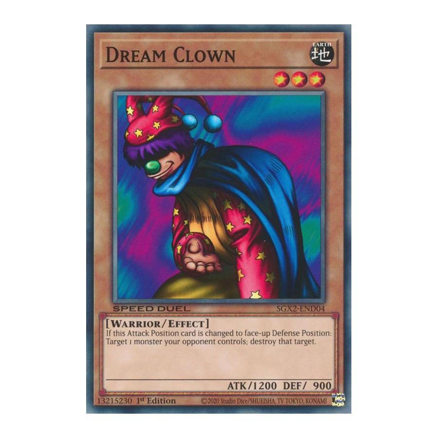 Yu-Gi-Oh TCG SGX2-END04 C Dream Clown Speed Duel GX: Midterm Paradox