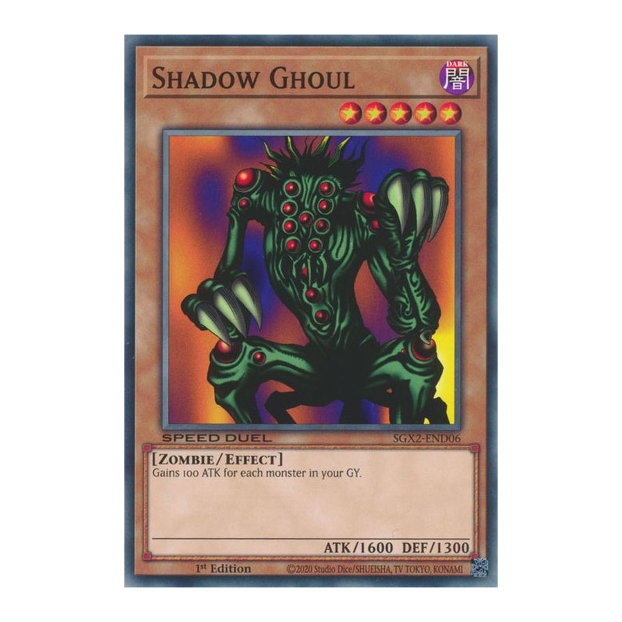 Yu-Gi-Oh TCG SGX2-END06 C Shadow Ghoul Speed Duel GX: Midterm Paradox