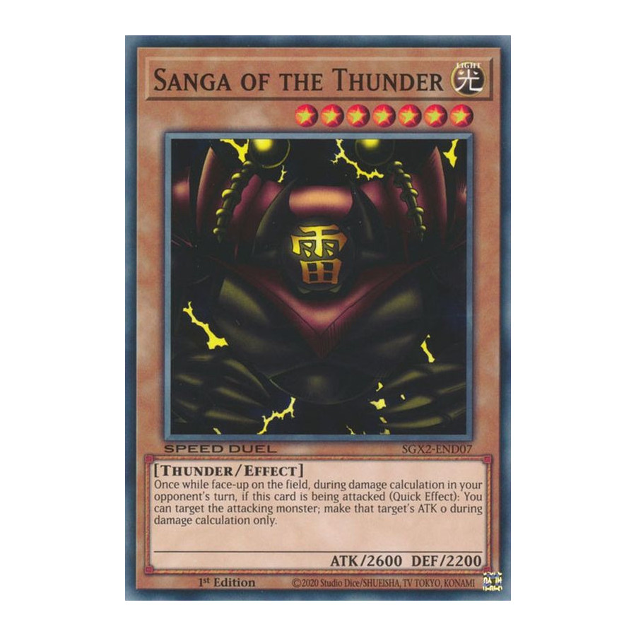 Yu-Gi-Oh TCG SGX2-END07 C Sanga of the Thunder Speed Duel GX: Midterm Paradox