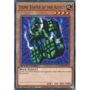 Yu-Gi-Oh TCG SGX2-END10 C Stone Statue of the Aztecs Speed Duel GX: Midterm Paradox