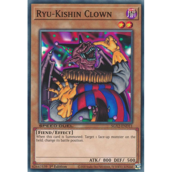 Yu-Gi-Oh TCG SGX2-END11 C Ryu-Kishin Clown Speed Duel GX: Midterm Paradox