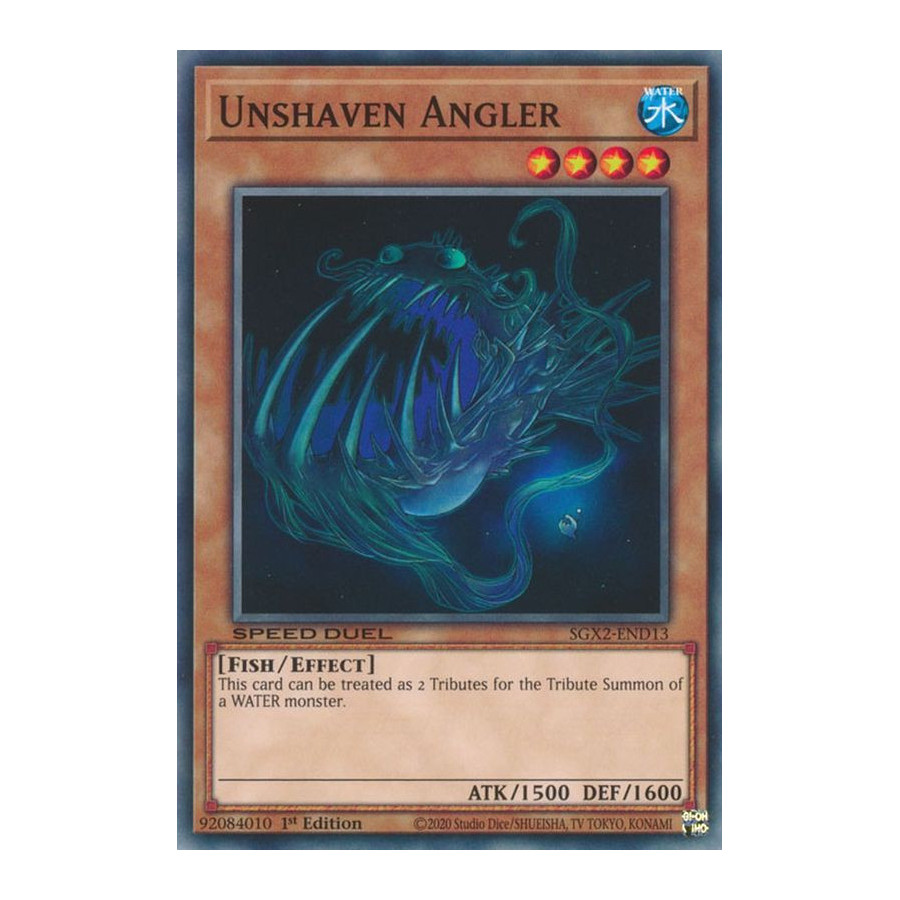 Yu-Gi-Oh TCG SGX2-END13 C Unshaven Angler Speed Duel GX: Midterm Paradox