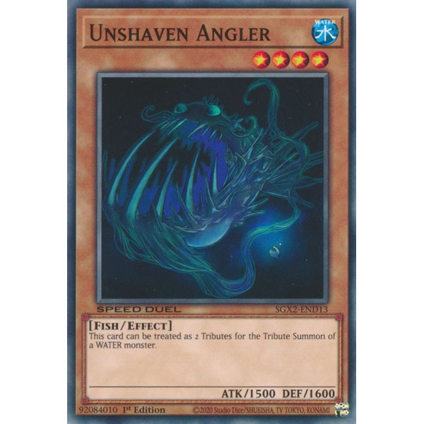 Yu-Gi-Oh TCG SGX2-END13 C Unshaven Angler Speed Duel GX: Midterm Paradox
