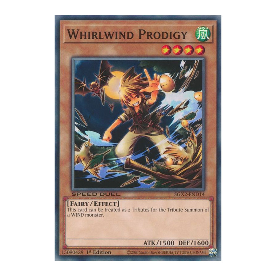 Yu-Gi-Oh TCG SGX2-END14 C Whirlwind Prodigy Speed Duel GX: Midterm Paradox