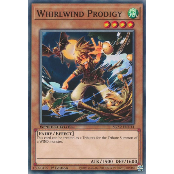 Yu-Gi-Oh TCG SGX2-END14 C Whirlwind Prodigy Speed Duel GX: Midterm Paradox