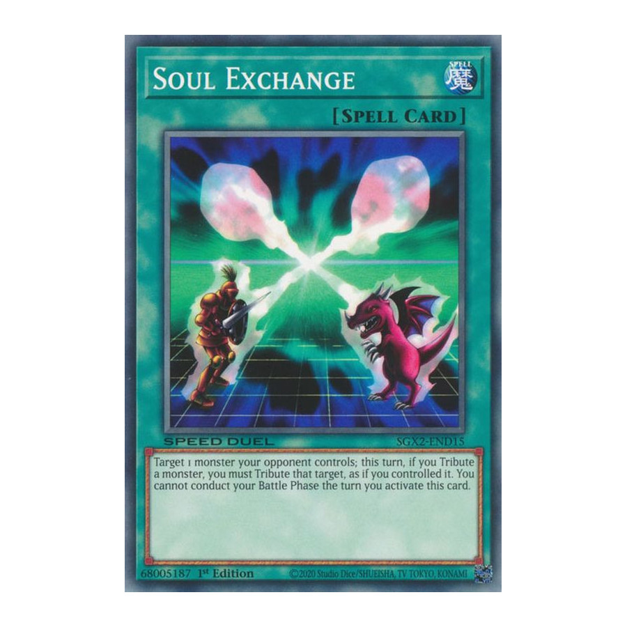 Yu-Gi-Oh TCG SGX2-END15 C Soul Exchange Speed Duel GX: Midterm Paradox