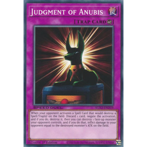 Yu-Gi-Oh TCG SGX2-END19 C Judgment of Anubis Speed Duel GX: Midterm Paradox