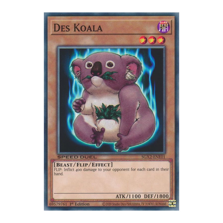 Yu-Gi-Oh TCG SGX2-ENE01 C Des Koala Speed Duel GX: Midterm Paradox
