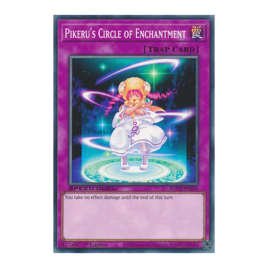 Yu-Gi-Oh TCG SGX2-ENE09 C Pikeru's Circle of Enchantment Speed Duel GX: Midterm Paradox