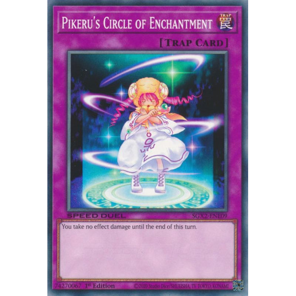 Yu-Gi-Oh TCG SGX2-ENE09 C Pikeru's Circle of Enchantment Speed Duel GX: Midterm Paradox