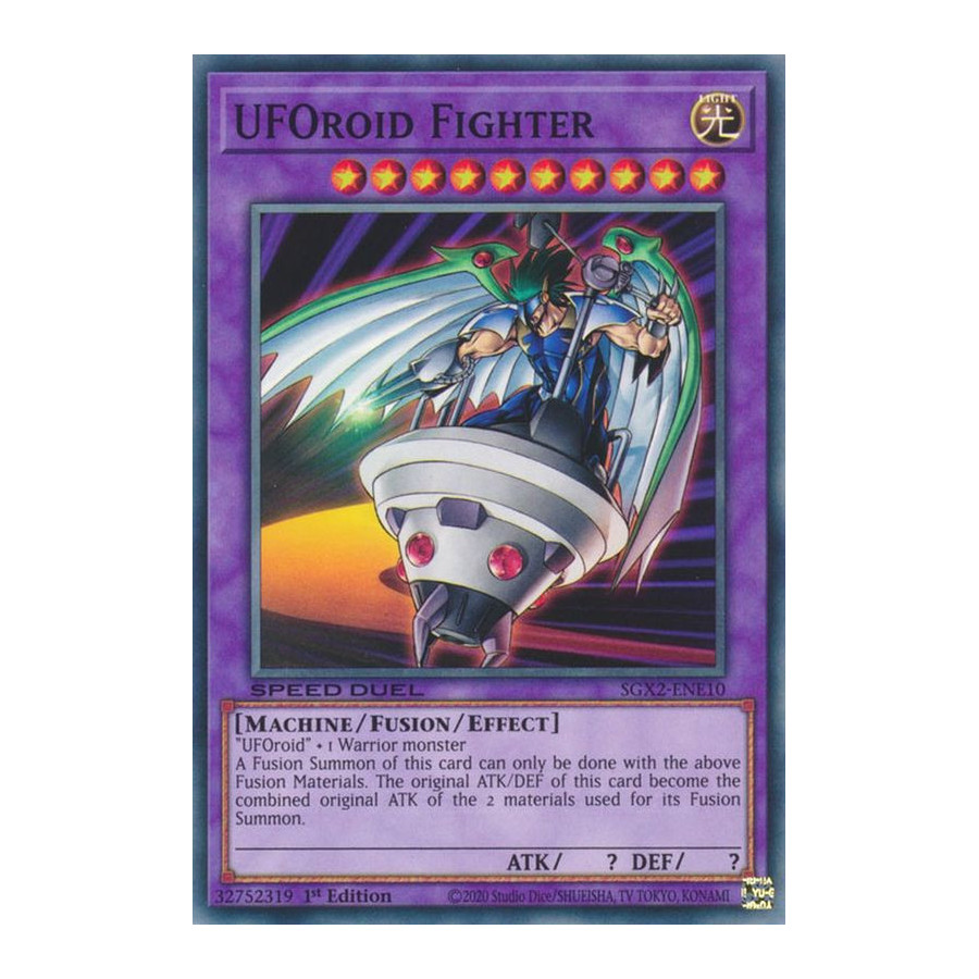 Yu-Gi-Oh TCG SGX2-ENE10 C UFOroid Fighter Speed Duel GX: Midterm Paradox