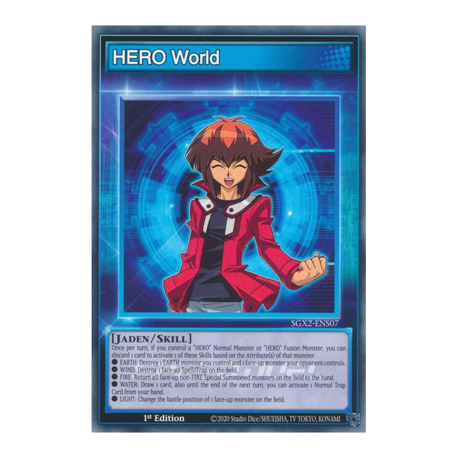 Yu-Gi-Oh TCG SGX2-ENS07 C HERO World Speed Duel GX: Midterm Paradox