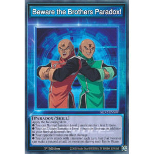 Yu-Gi-Oh TCG SGX2-ENS09 C Beware the Brothers Paradox! Speed Duel GX: Midterm Paradox
