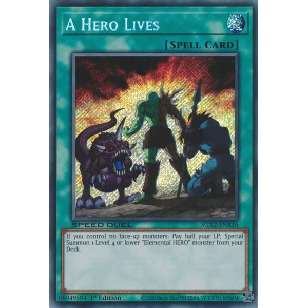 Yu-Gi-Oh TCG SGX2-ENA08 SE Elemental HERO Bubbleman Speed Duel GX: Midterm Paradox