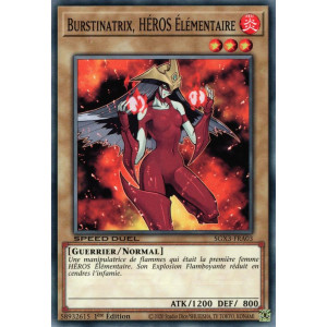 Yu-Gi-Oh TCG SGX3-FRA03 C Burstinatrix, HÉROS Élémentaire Speed Duel GX : Les Duellistes des Ombres