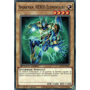 Yu-Gi-Oh TCG SGX3-FRA05 C Sparkman, HÉROS Élémentaire Speed Duel GX : Les Duellistes des Ombres