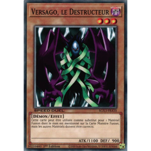 Yu-Gi-Oh TCG SGX3-FRA10 C Versago, le Destructeur Speed Duel GX : Les Duellistes des Ombres