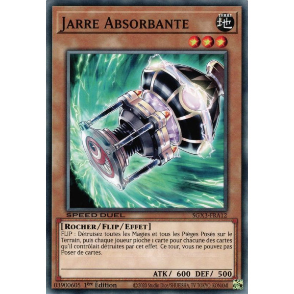 Yu-Gi-Oh TCG SGX3-FRA12 C Jarre Absorbante Speed Duel GX : Les Duellistes des Ombres