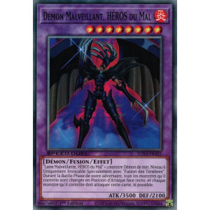 Yu-Gi-Oh TCG SGX3-FRA21 C Démon Malveillant, HÉROS du Mal Speed Duel GX : Les Duellistes des Ombres