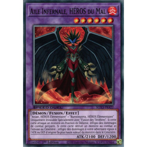 Yu-Gi-Oh TCG SGX3-FRA22 C Aile Infernale, HÉROS du Mal Speed Duel GX : Les Duellistes des Ombres