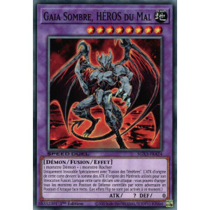 Yu-Gi-Oh TCG SGX3-FRA24 C Gaia Sombre, HÉROS du Mal Speed Duel GX : Les Duellistes des Ombres