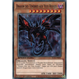 Yu-Gi-Oh TCG SGX3-FRB01 C Dragon des Ténèbres aux Yeux Rouges Speed Duel GX : Les Duellistes des Ombres
